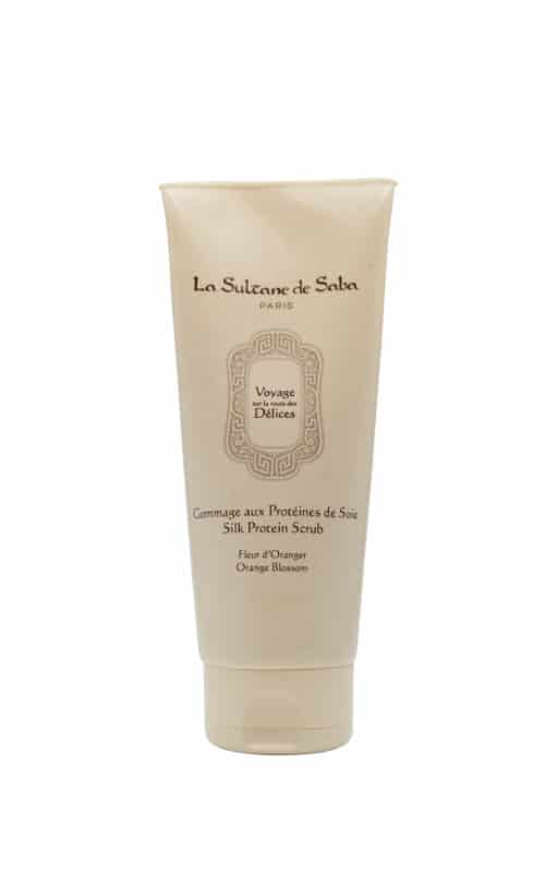 orange blossom fragrance<br> silk protein scrub 200ml