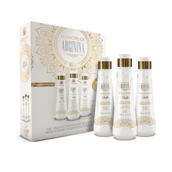 Nanoplex Arginina Solar 200ml – Brazilian Nanoplasty Protein Hair Straightening Home Kit